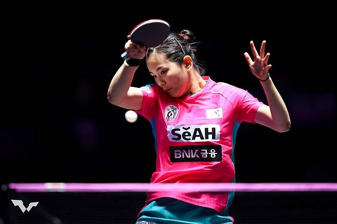 WTT 인천 대회 단식 경기를 벌이는 김나영 [WTT 인스타그램 캡처. 재판매 및 DB 금지]