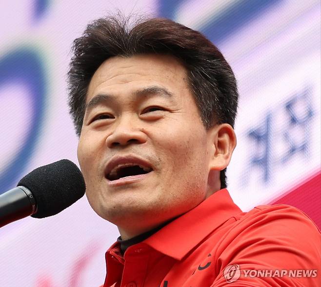 한국사 강사 전한길씨 [촬영 정회성] 2025.2.15