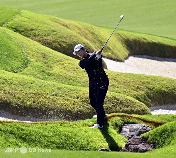 2025년 미국여자프로골프(LPGA) 투어 T-모바일 매치플레이에 출전한 윤이나 프로가 대회 둘째날 조별리그 2라운드에서 경기하는 모습이다. 사진제공=ⓒAFPBBNews = News1
