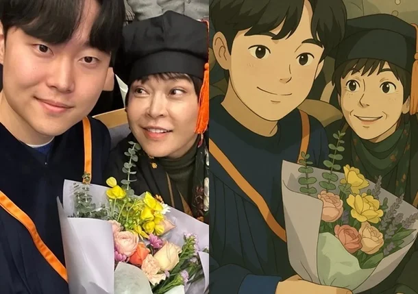 조혜련이 공개한 아들 사진. 인스타그램 캡처.