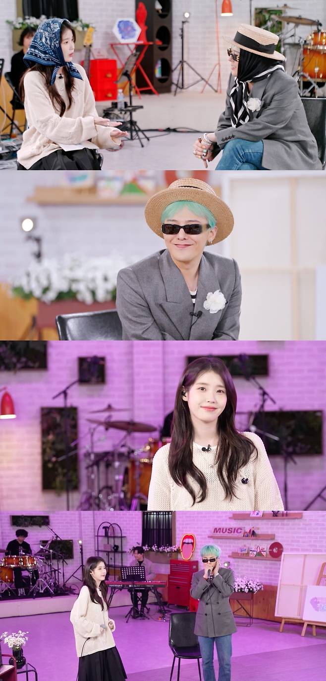 6일 방송될 MBC 예능 ‘굿데이’ 지드래곤과 아이유 만남 주요 장면. 사진 MBC