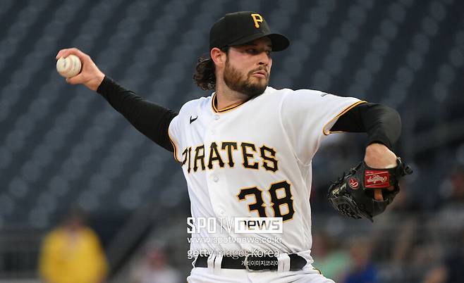 ▲ 해치는 두산과 계약이 파기된 뒤 캔자스시티와 마이너리그 계약을 했고, 트리플A 첫 등판을 무난하게 마무리했다. 피츠버그 소속 시절의 토마스 해치