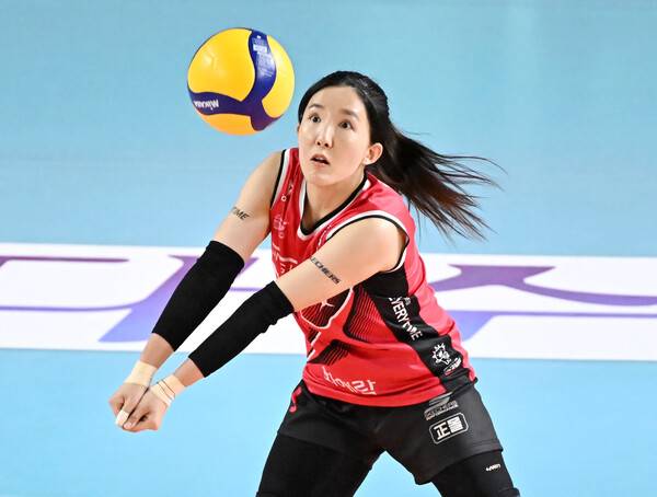 정관장 레드스파크스 리베로 노란. 사진┃KOVO