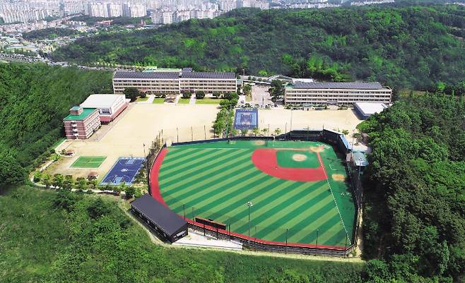 세광학원 자체야구장. 세광학원 제공