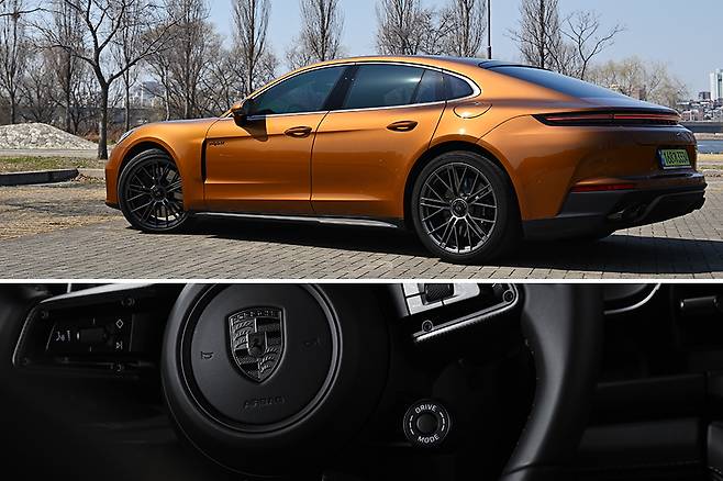 포르쉐 파나메라 터보 E-하이브리드. 사진 김학수 기자