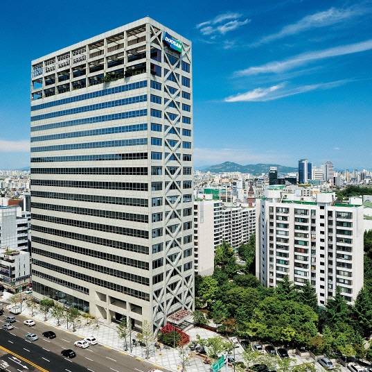 서울 강남구 소재 두산건설 사옥 전경. [두산건설 제공]