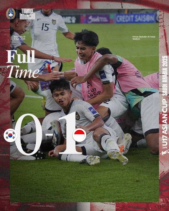 ▲ 인도네시아는 17세 이하 연령대 대표팀에서 처음으로 한국을 꺾는 기쁨을 누렸다. 현지 언론은 '신태용 DNA'를 이식한 것이 승인이었다며 전임 감독에게 공(功)을 돌렸다. ⓒ AFC