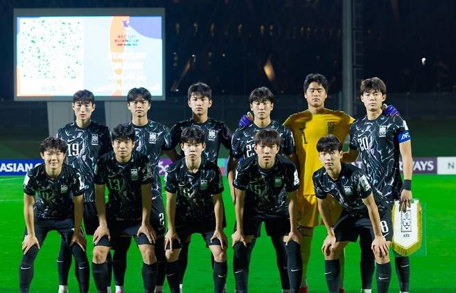 한국 U-17 대표팀 선수들 [AFC 홈페이지 캡처. 재판매 및 DB 금지]