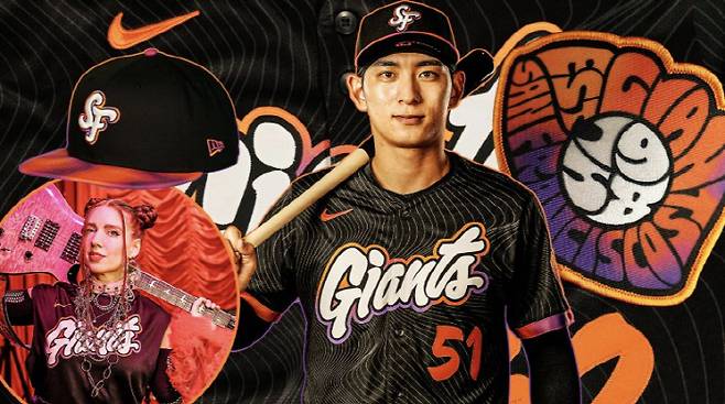 이정후가 새 유니폼의 메인 모델로 소개되고 있다. 사진=SF 자이언츠 구단 X 계정