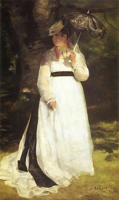 '양산을 쓴 리즈'. 1867년