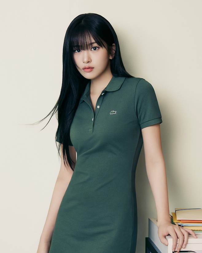 아이브 안유진이 라코스테의 한국 공식 앰버서더로 선정됐다. 라코스테 제공