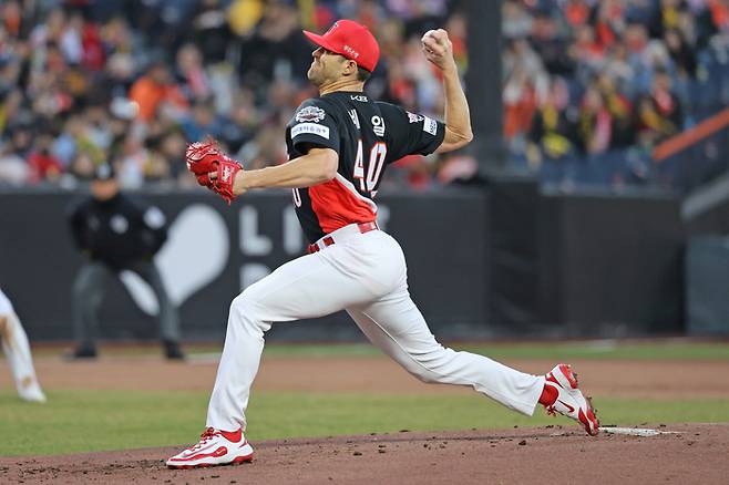 KIA 네일이 대전 한화생명 볼파크에서 열린 2025 KBO리그 한화전에 선발 등판해 역투하고 있다. 사진 | KIA 타이거즈