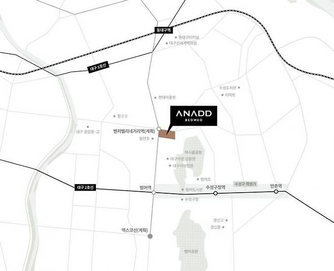 어나드 범어 위치도