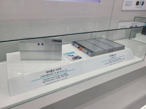 LG에너지솔루션이 인터배터리2025에서 전시한 바이폴라 전지의 모습. 강희종 기자