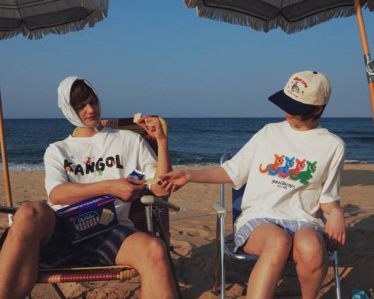 SJ그룹의 캉골과 움베르토 크루즈가 함께한 '아이스크림 컬러' 컬렉션과 화보