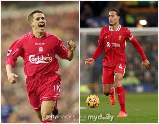 이번 시즌 프리미어 리그 우승이 유력한 리버풀. 레전드인 오언이 우승을 깎아내리는 듯한 발언을 해 주장인 반 다이크가 반박하기도 했다./게티이미지코리아