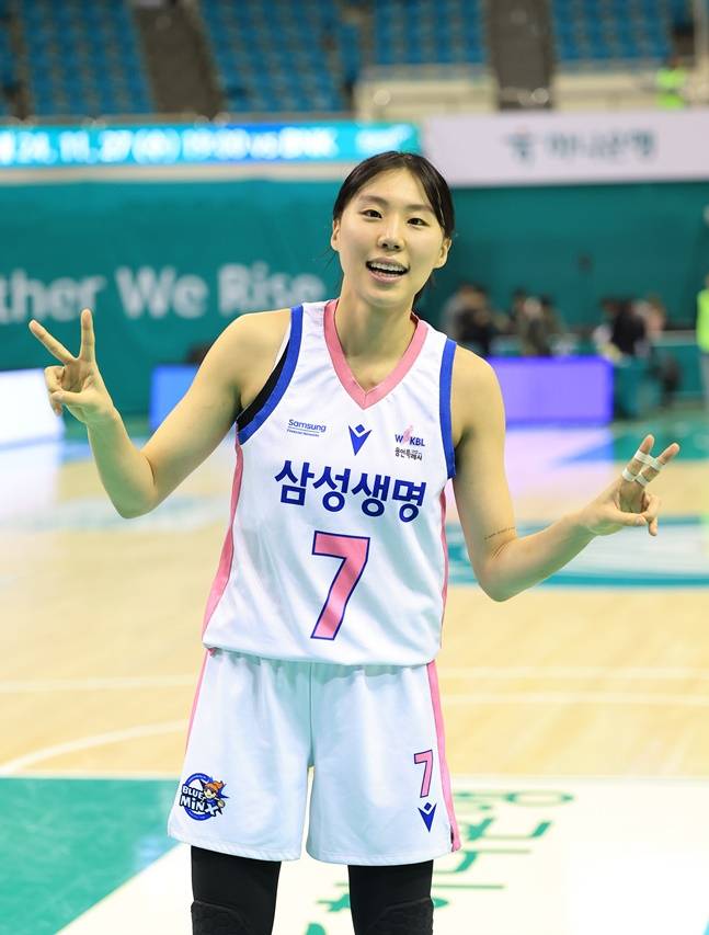 삼성생명 강유림. /사진=WKBL 제공