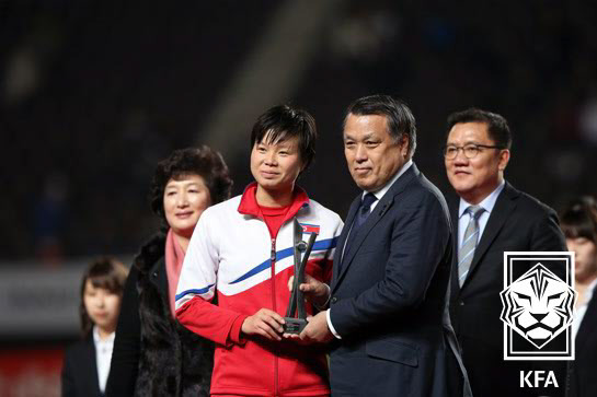 2017년 대회에 나선 북한의 모습. 사진=대한축구협회