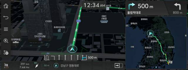 현대자동차그룹 온라인 내비게이션 탑재