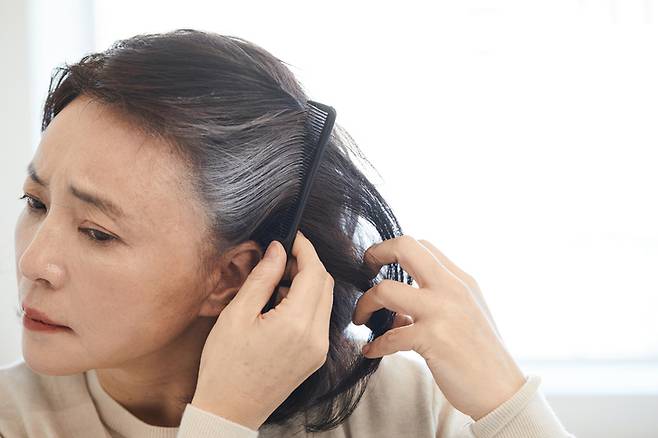 나이가 들어가면서 머리카락에도 변화가 일어난다. 그중 하나는 머리털의 색깔이 변화는 것으로 흰머리가 늘어나게 된다. [사진=게티이미지뱅크]