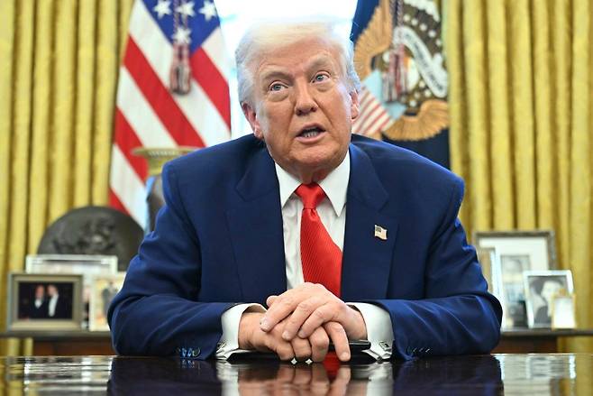 트럼프 미국 대통령은 관세가 낮아서 1929년에 대공황이 닥쳤다고 주장한다. AP 뉴시스