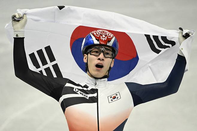 2022 베이징 동계올림픽 당시 황대헌. 사진=AFPBB NEWS