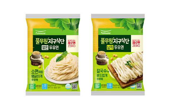 풀무원 지구식단 '두유면'. [사진=풀무원식품 제공]