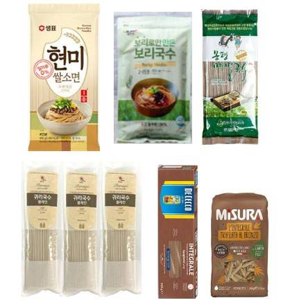 저항성 전분을 함유한 국내 면류 제품들. [사진=식품산업통계정보]