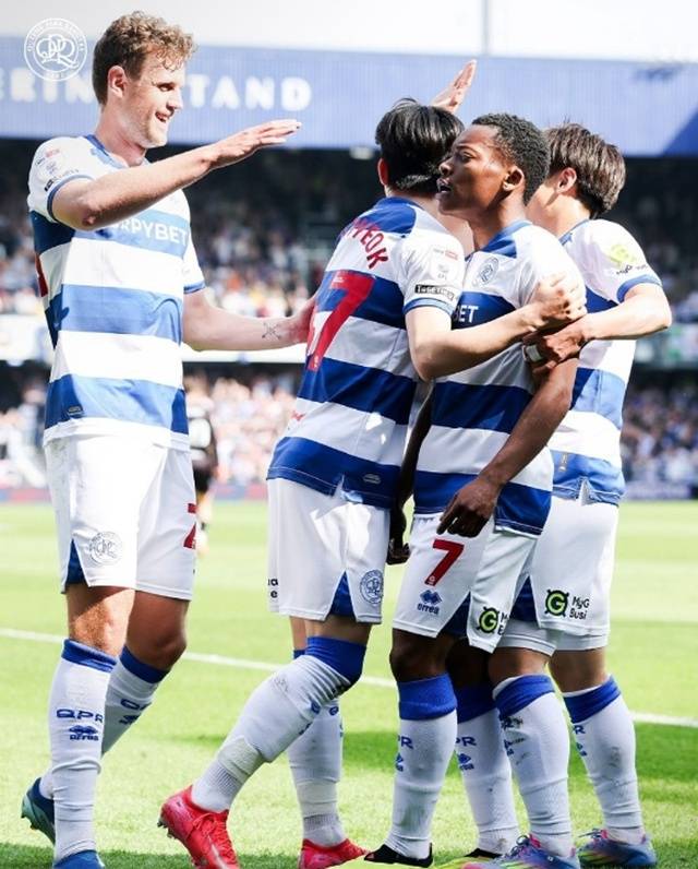 QPR의 골 세리머니. /사진=QPR SNS