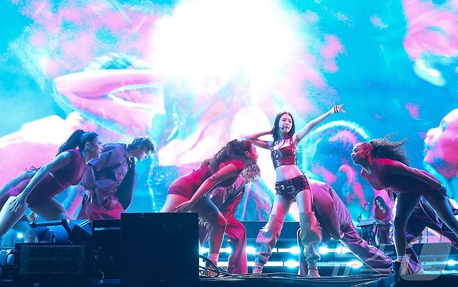 미국 '코첼라' 무대에 오른 제니 ⓒ AFP=뉴스1