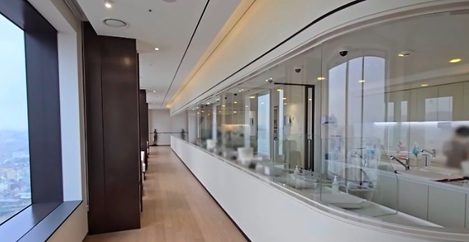 2주 이용 가격이 1300만원을 호가하는 서울 용산구 소재 한 산후조리원 내부. 유튜브 채널 '더들리'