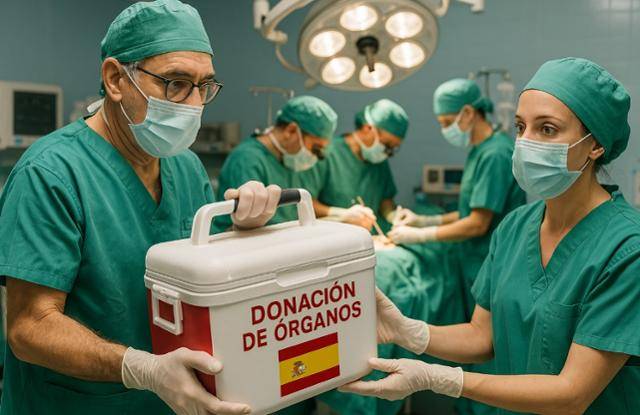 뇌사 장기기증에 관한 한 스페인은 독보적인 입지를 차지하고 있다. 전 세계 약 5%의 장기기증이 스페인에서 이뤄진다고 한다. 이미지는 스페인에서 장기기증이 이뤄지고 있는 장면을 한 것. 챗GPT로 생성