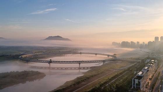 세종시 금강보행교. 김방현 기자