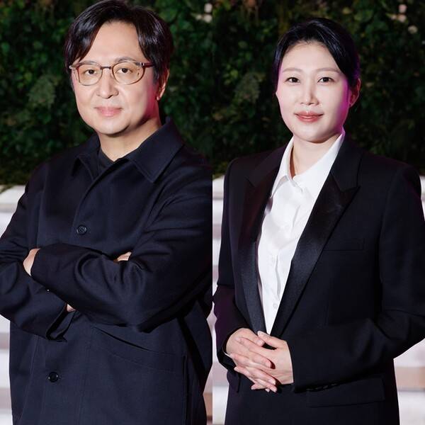 신형관 CJ ENM 음악 콘텐츠사업본부장(좌), 엠넷플러스 김지원 사업부장(우)/사진=CJ ENM