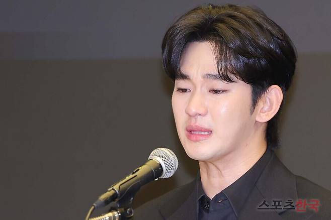 사진= 배우 김수현. 25. 3.31 ⓒ이혜영 기자 lhy@hankooki.com