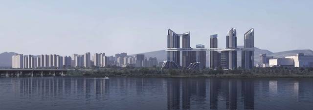 HDC현대산업개발은 서울 용산정비창 전면1구역에 한강변에서 가장 긴 330m, 높이 74.5m 규모의 '스카이 라인 커뮤니티'를 조성하겠다고 15일 밝혔다. /HDC현대산업개발