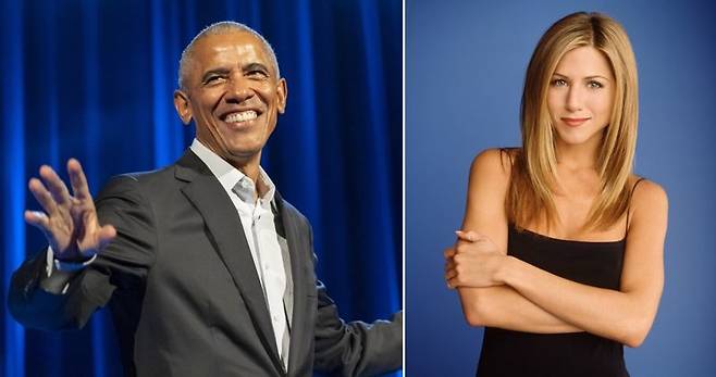 버락 오바마 전 미국대통령, 영화배우 제니퍼 애니스톤