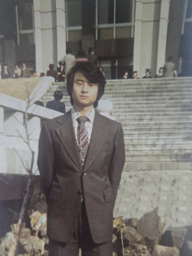 고 이윤성의 대학 재학 중 모습. 이인효씨 제공