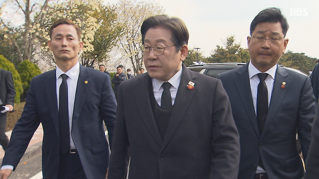 이재명 더불어민주당 대표가 지난 3일 제77주년 제주4·3추념식에 참석한 모습