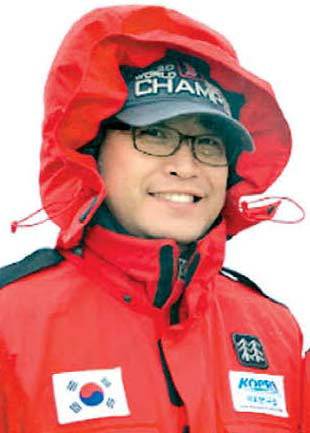 북극에 머물 당시 조경호 극지연구소 박사.