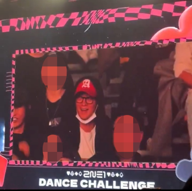 배우 강동원이 2NE1 콘서트를 찾았다./소셜 미디어 X(구 트위터)