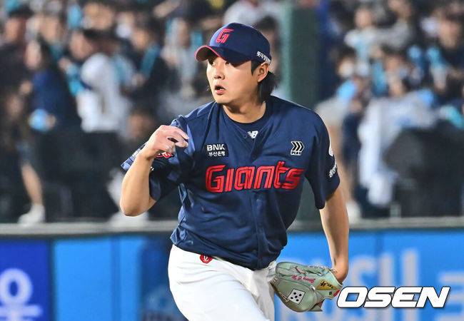 [OSEN=부산, 이석우 기자] 롯데 자이언츠 정철원 111 2025.04.11 / foto0307@osen.co.kr