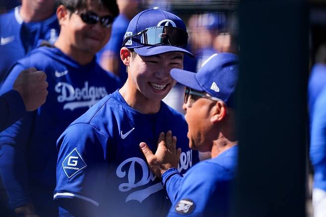 ▲ 데이브 로버츠 감독은 김혜성을 장기적인 관점에서 바라본다고 했지만, 최근 타격 부진에 조기 콜업 가능성이 끊임 없이 제기되고 있다. ⓒ연합뉴스/AP통신