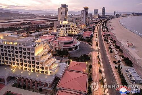 원산 갈마해안관광지구 [조선중앙통신=연합뉴스 자료사진. 국내에서만 사용가능. 재배포 금지. For Use Only in the Republic of Korea. No Redistribution]