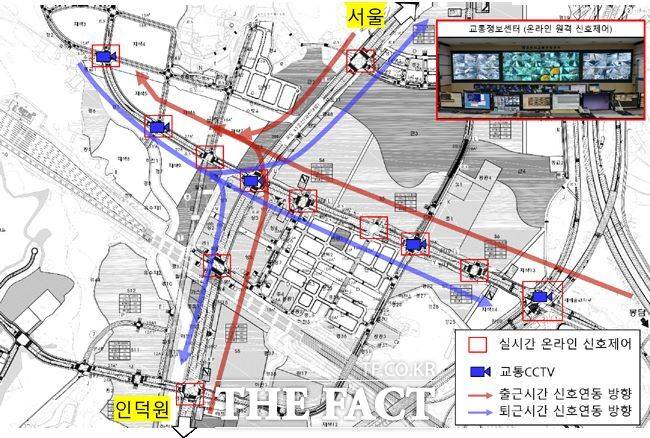 교통개선대책 1단계 개념도./과천시