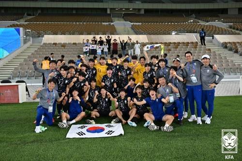 U-17 아시안컵 4강에 진출한 한국. 사진=KFA