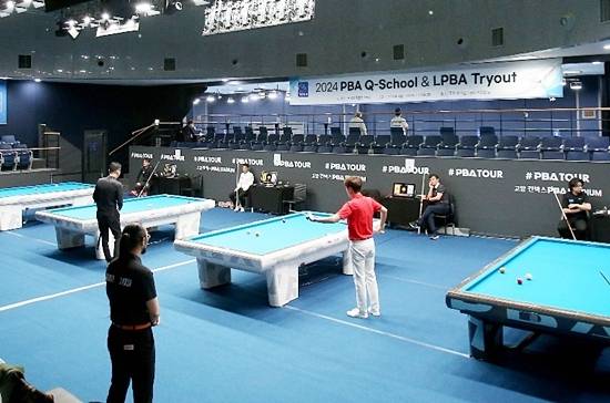 25/26 시즌 PBA 1부투어 잔류와 승격을 결정할 큐스쿨이 16일부터 시작됩니다. 사진은 지난해 큐스쿨. (사진=PBA)