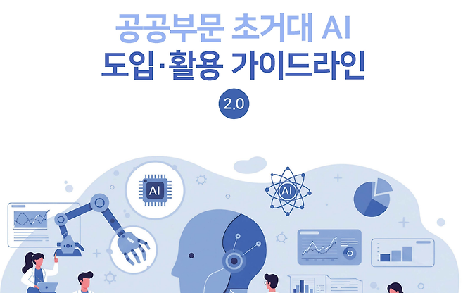 디지털플랫폼정부위원회가 배포한 ‘공공부문 초거대 인공지능(AI) 도입·활용 가이드라인 2.0’ [디지털플랫폼정부위원회 제공]
