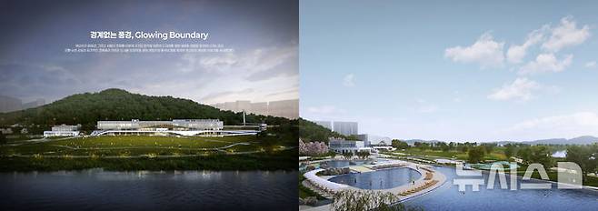 [광주=뉴시스] 광주시 '영산강 100리길 Y프로젝트-익사이팅존' 국제설계공모 당선작 '경계없는 풍경(Glowing Boundary)'. (사진=광주시청 제공). photo@newsis.com *재판매 및 DB 금지