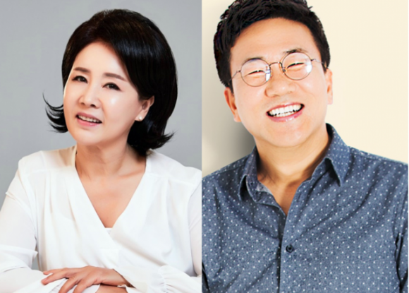 배우 선우은숙(왼쪽)과 아나운서 유영재. 연합뉴스